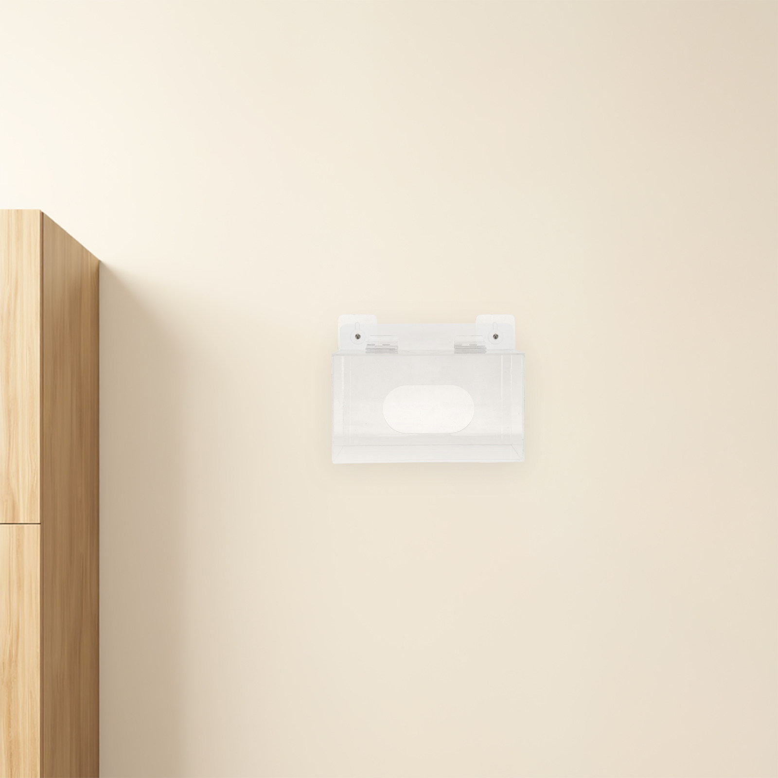 Face Mask Storage Box - Acrylic Face Mask Holder Wall Mount